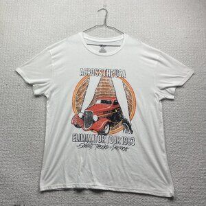 ZZ Top Eliminator 1983 Tour Across The USA Mens Vintage Classic T-Shirt Men XL